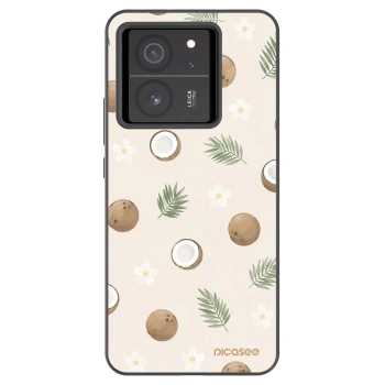 Picasee silikonowe czarne etui na Xiaomi 13T - Coconut Breeze