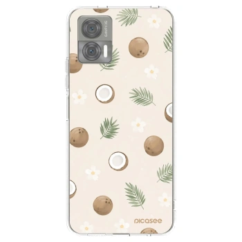 Picasee silikonowe przeźroczyste etui na Motorola Edge 30 Neo - Coconut Breeze