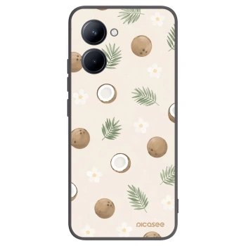 Picasee silikonowe czarne etui na Realme C33 (2023) - Coconut Breeze