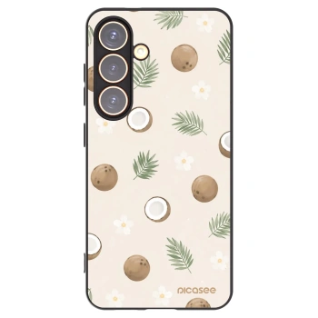 Picasee silikonowe czarne etui na Samsung Galaxy S24 S921B 5G - Coconut Breeze