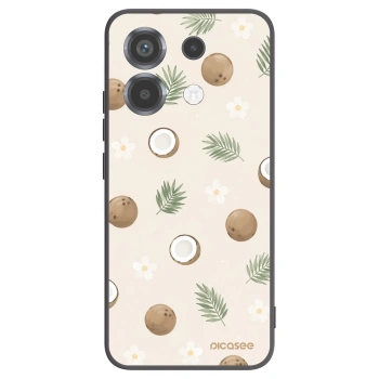 Picasee silikonowe czarne etui na Xiaomi Poco X6 - Coconut Breeze