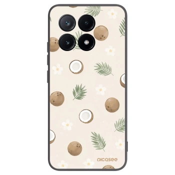 Picasee silikonowe czarne etui na Xiaomi Poco X6 Pro - Coconut Breeze