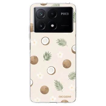 Picasee silikonowe przeźroczyste etui na Xiaomi Poco X6 Pro - Coconut Breeze