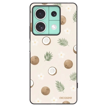 Picasee silikonowe czarne etui na Xiaomi Redmi Note 13 5G - Coconut Breeze