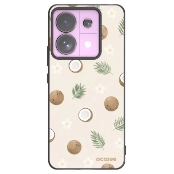 Picasee silikonowe czarne etui na Xiaomi Redmi Note 13 Pro 5G - Coconut Breeze