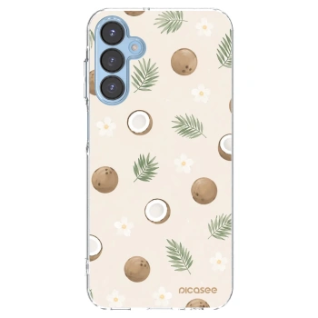 Picasee silikonowe przeźroczyste etui na Samsung Galaxy A15 A156B 5G - Coconut Breeze