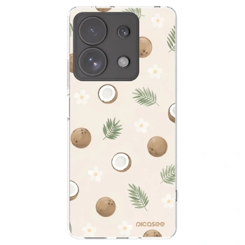 Picasee silikonowe przeźroczyste etui na Xiaomi Redmi Note 13 Pro 4G - Coconut Breeze
