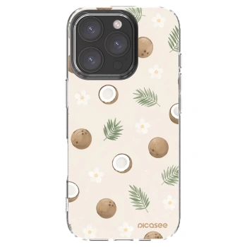 Picasee silikonowe przeźroczyste etui na Apple iPhone 16 Pro - Coconut Breeze