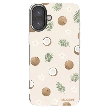 Picasee silikonowe przeźroczyste etui na Apple iPhone 16 Plus - Coconut Breeze