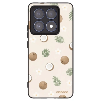 Picasee silikonowe czarne etui na Xiaomi 14T Pro - Coconut Breeze