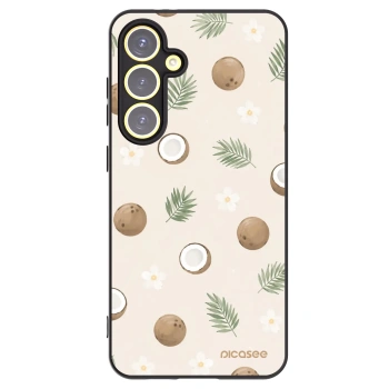 Picasee silikonowe czarne etui na Samsung Galaxy S24 FE S721B - Coconut Breeze