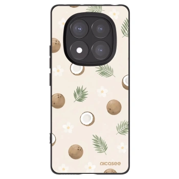 Picasee silikonowe czarne etui na Xiaomi Redmi Note 14 Pro+ 5G - Coconut Breeze