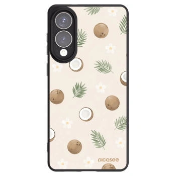 Picasee silikonowe czarne etui na Samsung Galaxy S25 Edge 5G - Coconut Breeze