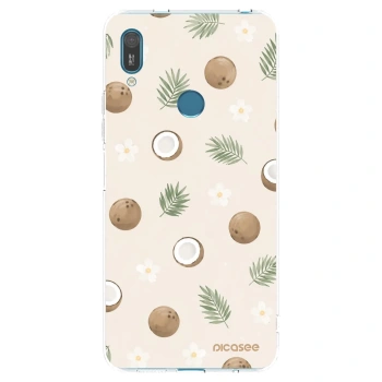 Picasee silikonowe przeźroczyste etui na Huawei Y7 2019 - Coconut Breeze