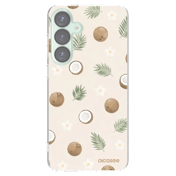 Picasee silikonowe przeźroczyste etui na Samsung Galaxy S25+ 5G - Coconut Breeze