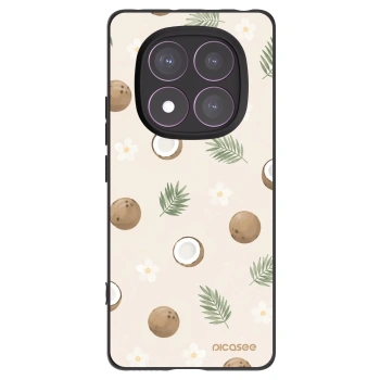 Picasee silikonowe czarne etui na Xiaomi Redmi Note 14 Pro 4G - Coconut Breeze