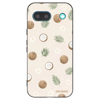 Picasee silikonowe czarne etui na Google Pixel 8a - Coconut Breeze