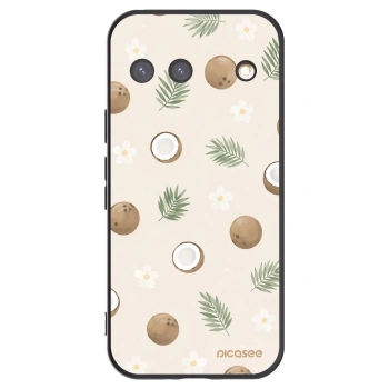 Picasee silikonowe czarne etui na Google Pixel 9 - Coconut Breeze