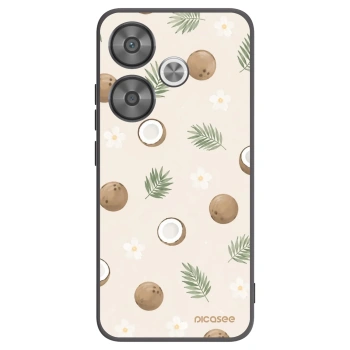 Picasee silikonowe czarne etui na Xiaomi Poco F6 - Coconut Breeze