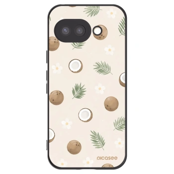 Picasee silikonowe czarne etui na Google Pixel 9a - Coconut Breeze