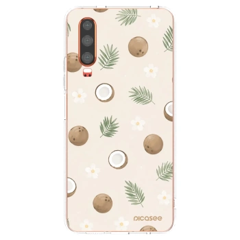 Picasee silikonowe przeźroczyste etui na Huawei P30 - Coconut Breeze