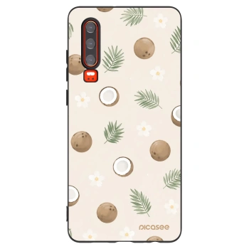 Picasee silikonowe czarne etui na Huawei P30 - Coconut Breeze