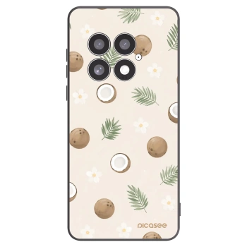 Picasee silikonowe czarne etui na OnePlus 13 5G - Coconut Breeze