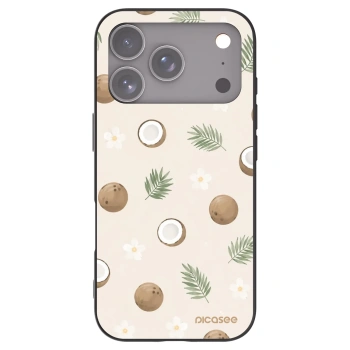 Picasee silikonowe czarne etui na Apple iPhone 17 Pro - Coconut Breeze