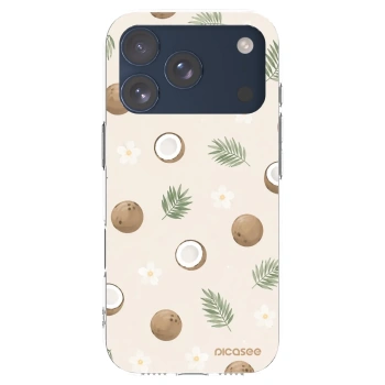 Picasee silikonowe przeźroczyste etui na Apple iPhone 17 Pro - Coconut Breeze