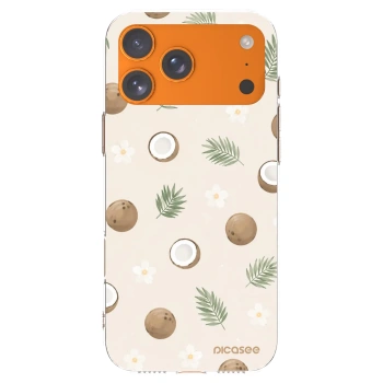 Picasee silikonowe przeźroczyste etui na Apple iPhone 17 Pro Max - Coconut Breeze