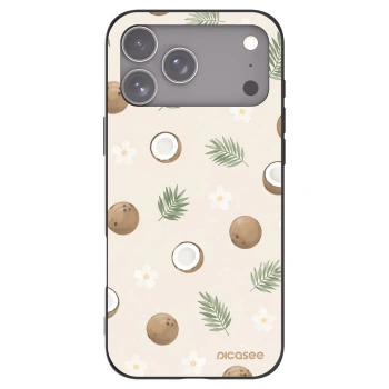 Picasee silikonowe czarne etui na Apple iPhone 17 Pro Max - Coconut Breeze