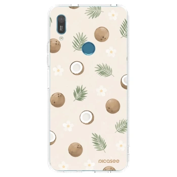 Picasee silikonowe przeźroczyste etui na Huawei Y6 2019 - Coconut Breeze