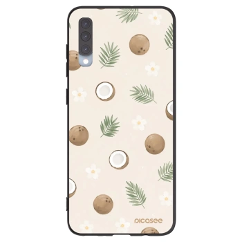 Picasee silikonowe czarne etui na Samsung Galaxy A70 A705F - Coconut Breeze