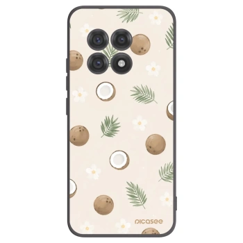 Picasee silikonowe czarne etui na OnePlus 13R 5G - Coconut Breeze