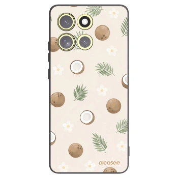 Picasee silikonowe czarne etui na Motorola Moto G86 5G - Coconut Breeze