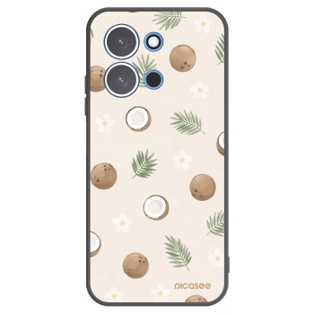 Picasee silikonowe czarne etui na Xiaomi Redmi 15C 4G - Coconut Breeze