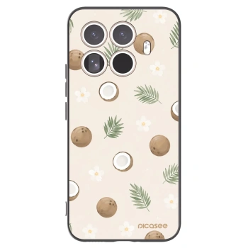 Picasee silikonowe czarne etui na Xiaomi 15T Pro - Coconut Breeze