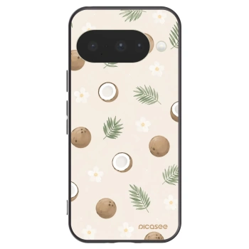 Picasee silikonowe czarne etui na Google Pixel 10 - Coconut Breeze