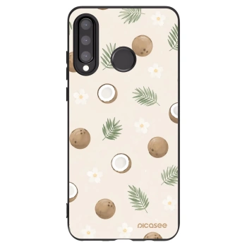 Picasee silikonowe czarne etui na Huawei P30 Lite - Coconut Breeze