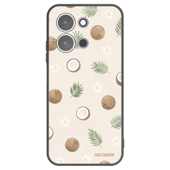 Picasee silikonowe czarne etui na Xiaomi Redmi 15C 5G - Coconut Breeze