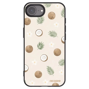 Picasee silikonowe czarne etui na Apple iPhone 17e - Coconut Breeze