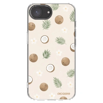 Picasee silikonowe przeźroczyste etui na Apple iPhone 17e - Coconut Breeze