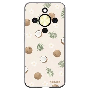 Picasee silikonowe czarne etui na Honor Magic8 Lite 5G - Coconut Breeze