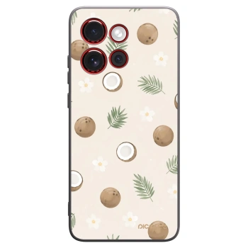 Picasee silikonowe czarne etui na Motorola Edge 60 Neo 5G - Coconut Breeze