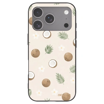Picasee silikonowe czarne etui na Apple iPhone 18 Pro - Coconut Breeze