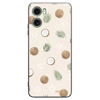 Picasee silikonowe czarne etui na Motorola Moto G06 - Coconut Breeze