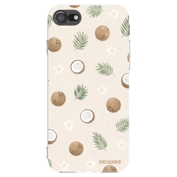 Picasee silikonowe przeźroczyste etui na Apple iPhone 8 - Coconut Breeze