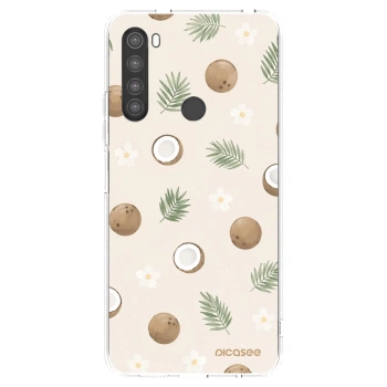 Picasee silikonowe przeźroczyste etui na Xiaomi Redmi Note 8 - Coconut Breeze