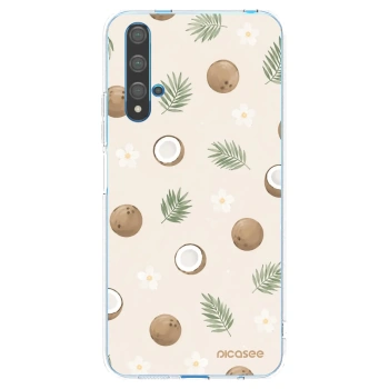 Picasee silikonowe przeźroczyste etui na Huawei Nova 5T - Coconut Breeze