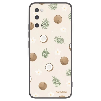 Picasee silikonowe czarne etui na Samsung Galaxy S20 G980F - Coconut Breeze